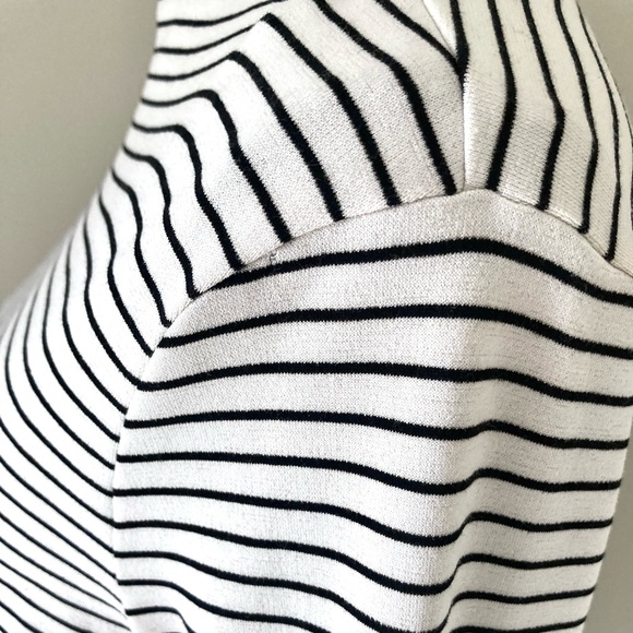 Ann Taylor Striped Mock Neck Lantern Sleeve Top Size S - Picture 12 of 12